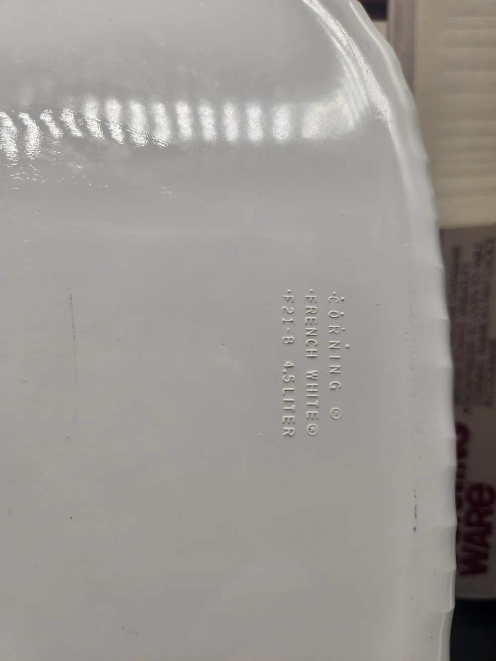 CorningWare French White 4.5 Quart Open Roaster/Casserole, In Box